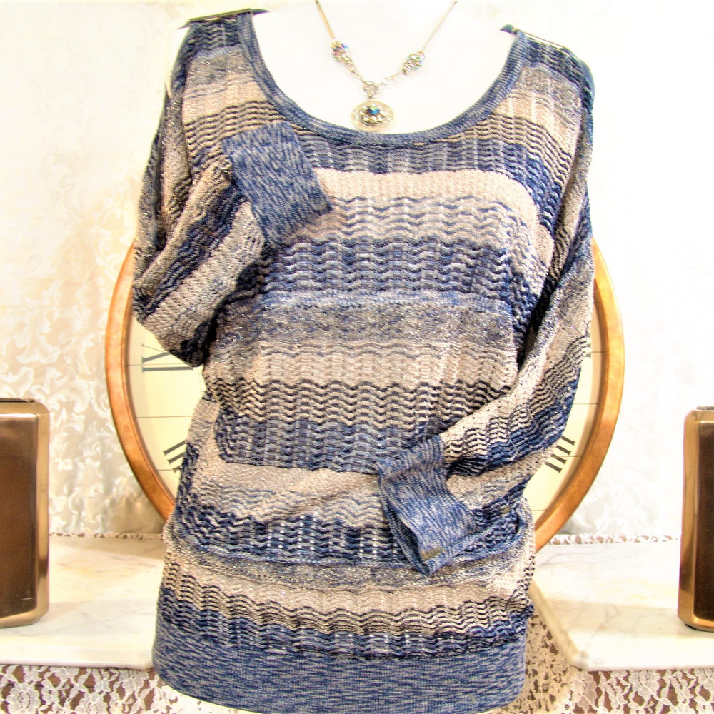 INC INTERNATIONAL CONCEPTS cold shoulder gold top